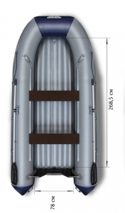 Лодка ПВХ Флагман 380 НДНД надувная под мотор